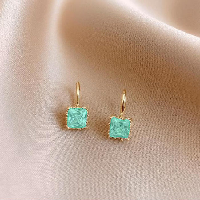 Earrings Teal
